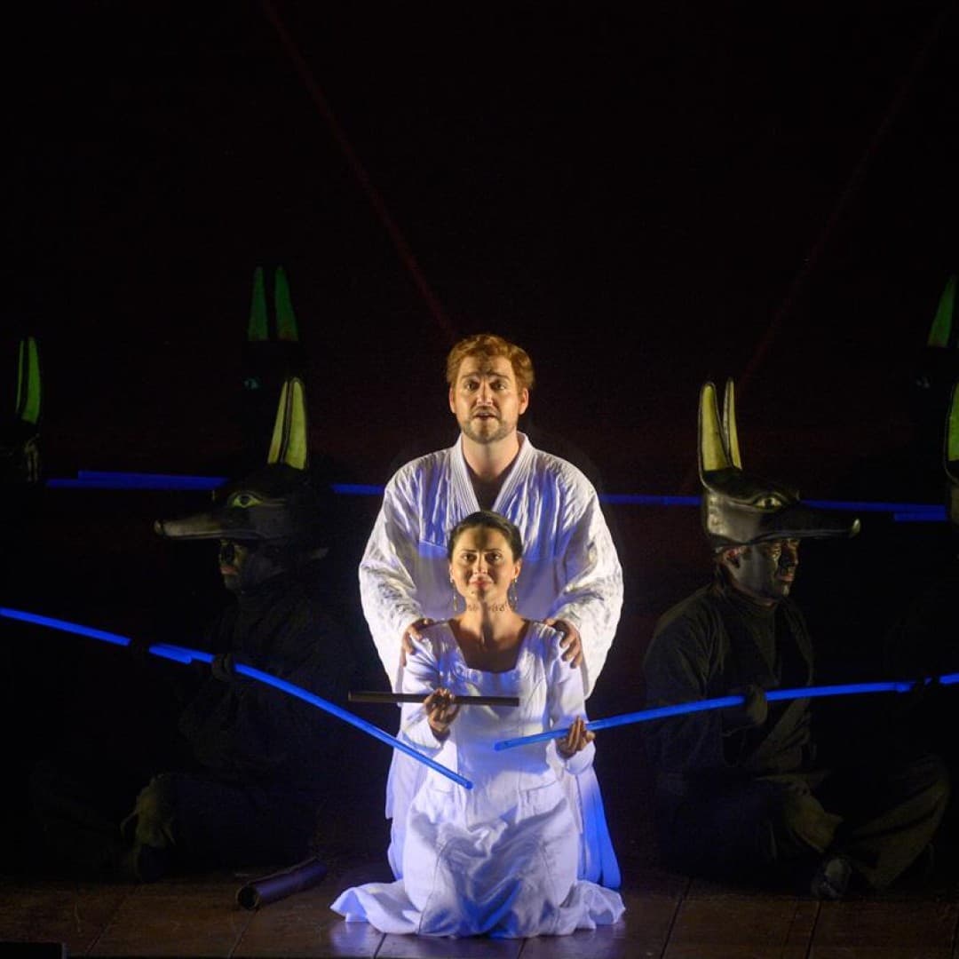 Elena Tsallagova as Pamina, Attilio Glaser as Tamino
Bettina Stöß