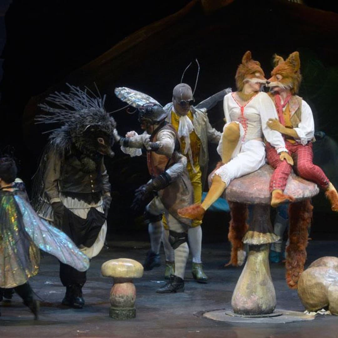 Jana Kurucová as Fox, Martina Welschenbach as Cunning Little Vixen
Bettina Stöß