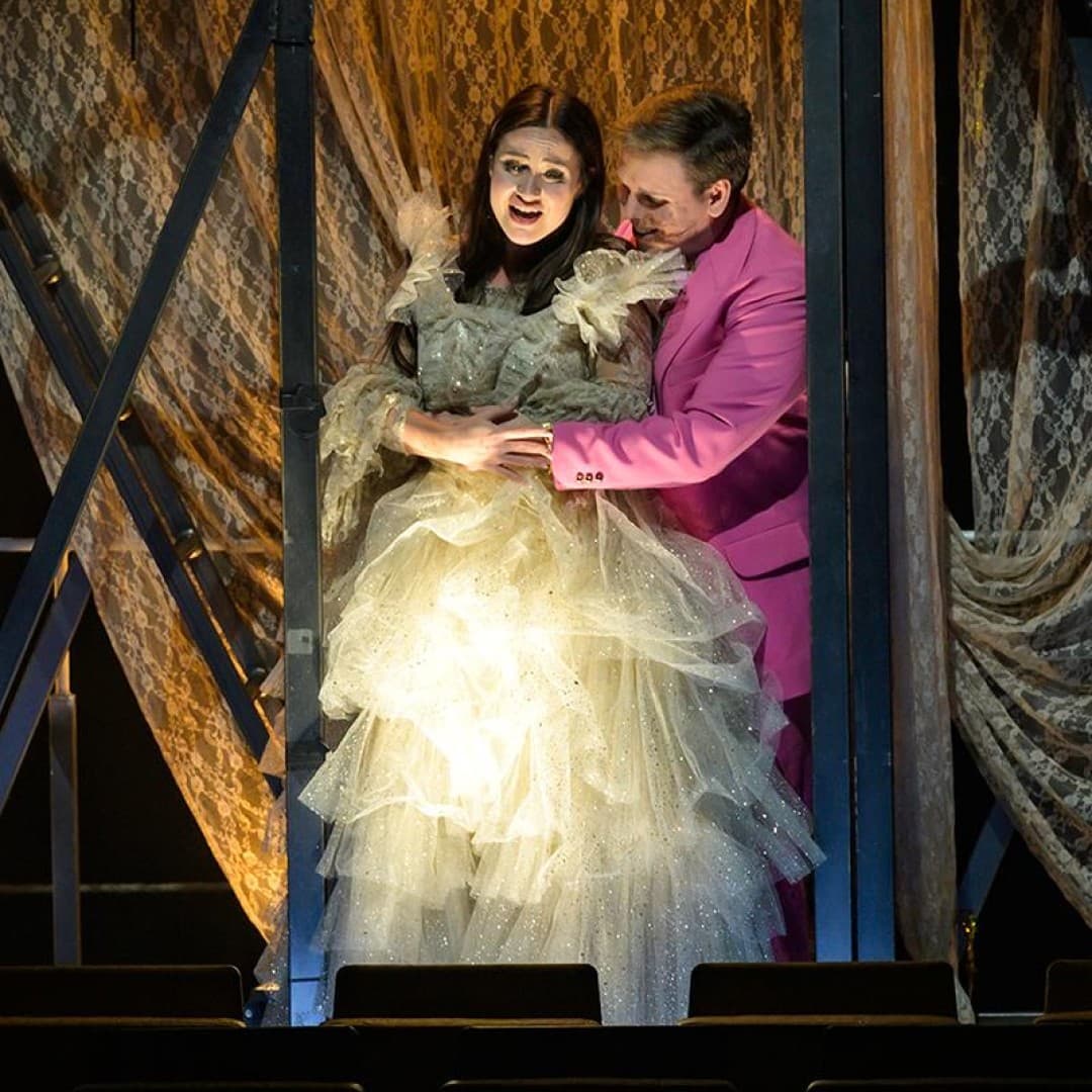 Andrei Danilov as the Duke, Julia Muzychenko as Gilda
Bettina Stöß