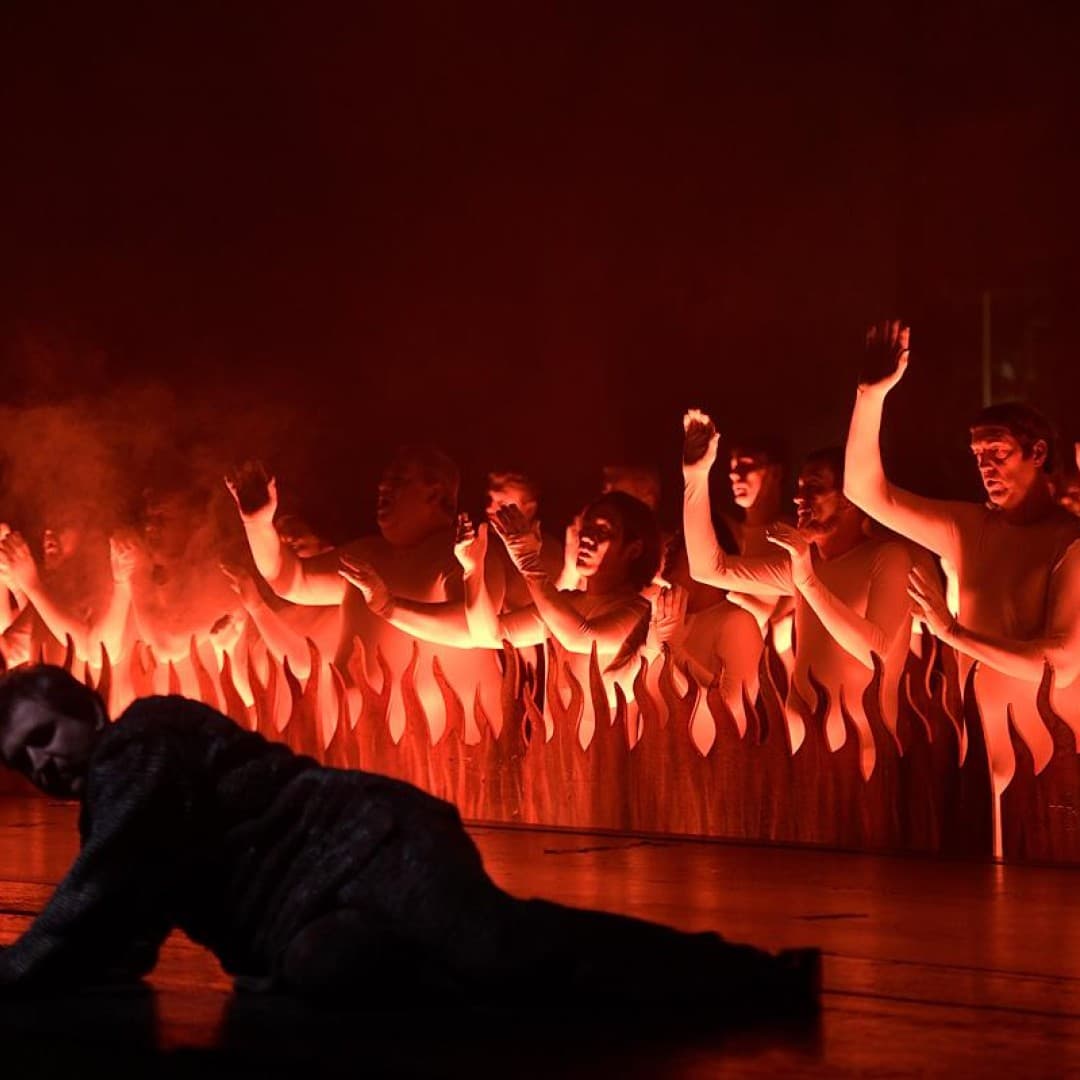 Andreas Schager as Tannhäuser, the chorus of the Deutsche Oper Berlin
Bettina Stöß